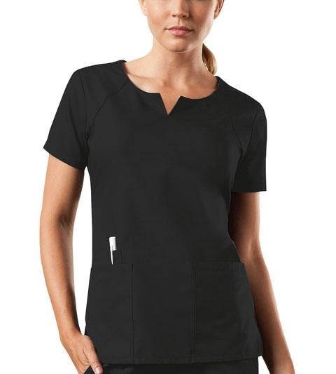 Cherokee Cherokee Women's WorkWear Notched Crew Neck Scrub Top 4824